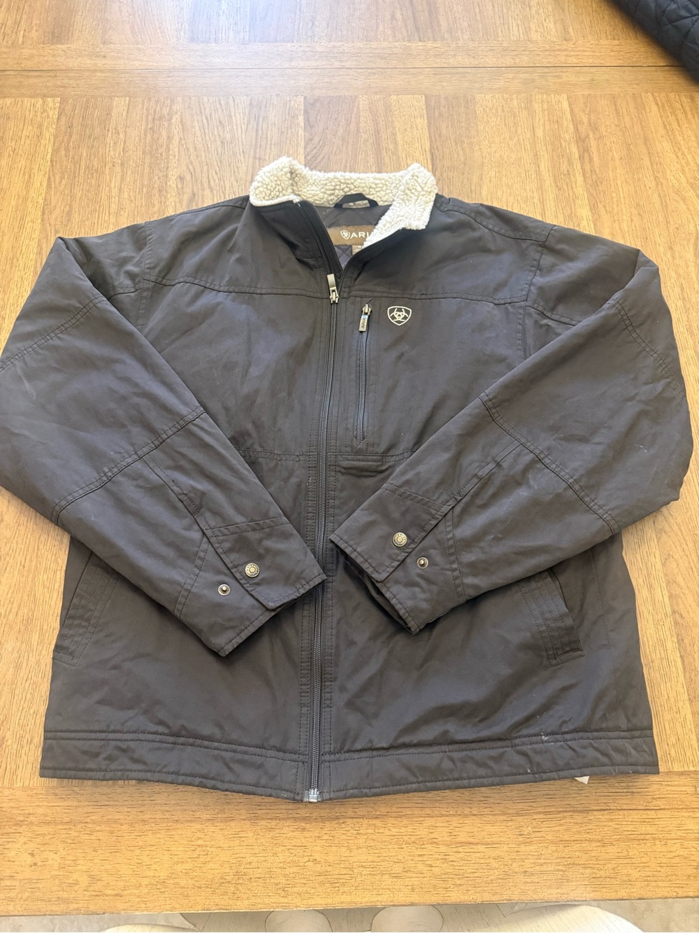 Ariat Men’s Black Sherpa Collar Field Jacket